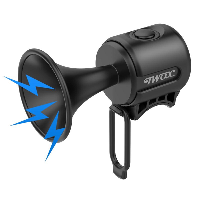 PLATTBK 自転車用ベル 電子ホーン 防水IPX4 サイクルベル 軽量 大音量 120dB ロードバイク警音器 1種類サウンド マウンテンバイク 折りたたみ自転車リングアラーム