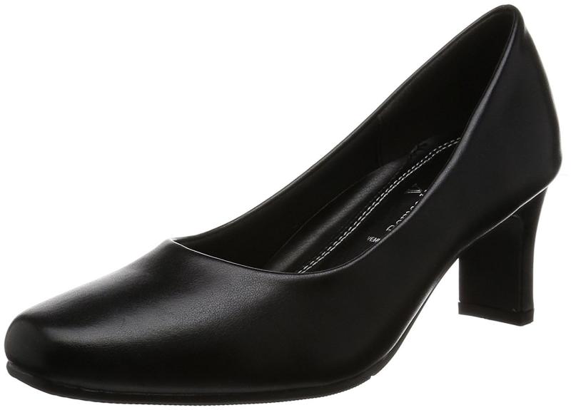 [ロメオ バレンチノ] スクエアトゥ ヒール6.5cm 足囲3E PUレザー VB3300 レディース