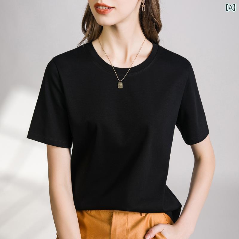 かわいい レディース Tシャツ 無地 高級 液体 アンモニア 80 氷 シルケット コットン 綿 Vネック ゆっ..