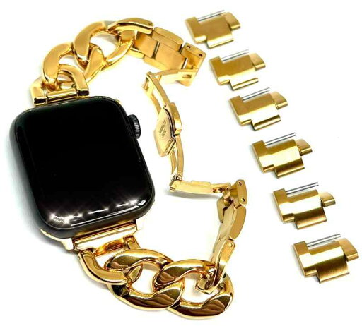 Royce&Roland Apple watch チェーンバンド/バタフライバックル (40mm 41mm 42mm / 44mm 45mm 46mm 49mm) おしゃれ アップルウォッチ 時計 バンド ベルト/ステンレス (Series 10 Royce&Roland Apple watch チェーンバンド/バタフライバックル (40mm 41mm 42mm / 44mm 45mm 46mm 49mm) おしゃれ アップルウォッチ 時計 バンド ベルト/ステンレス (Series 10