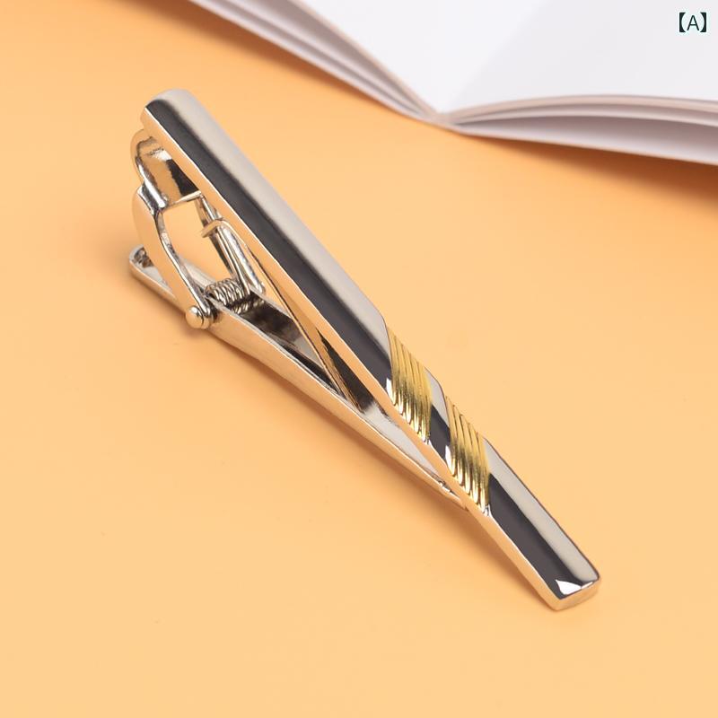 ネクタイピン メンズ ビジネス ネクタイ ピン メンズシャツ アクセサリー パートナー 固定 クリップ バ..