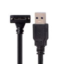 CHENYANG 90度右角度付きMicro USBスクリューマウントto USB 3.0 Aタイプデータケーブル3 M 10 FT(2)