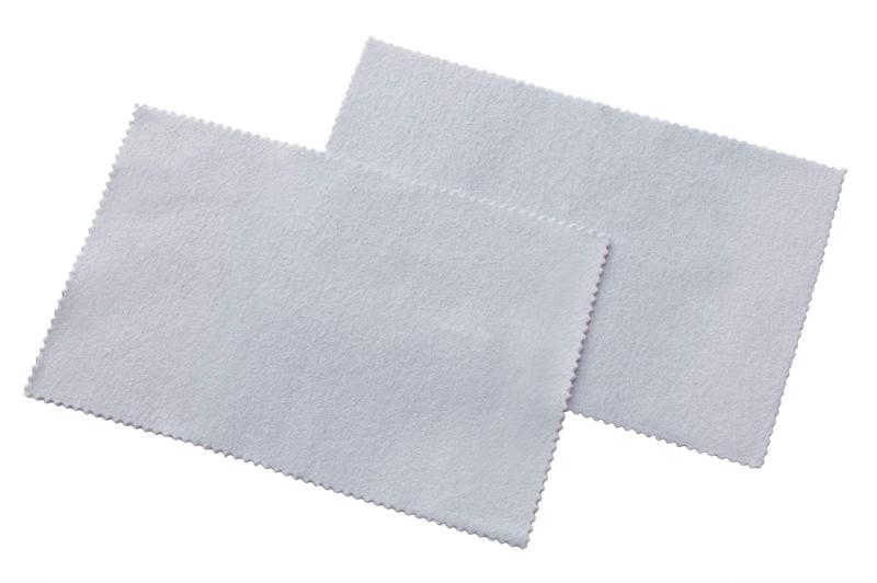 ウエ・ルコ クロス グレー 約19.5×12.5cm 真ちゅう・銅用 仏具磨きクロス 513707 2枚入