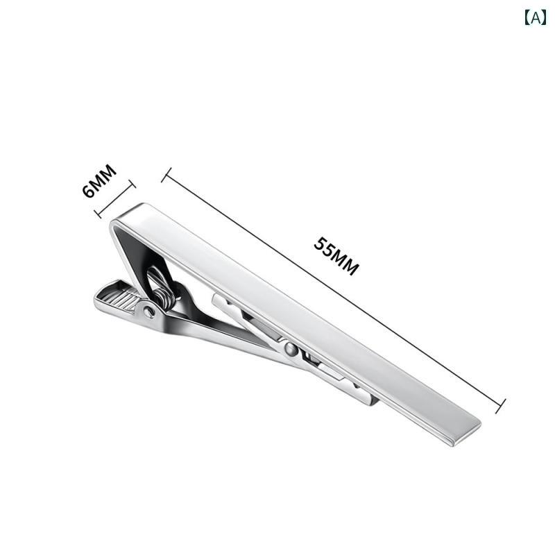 ネクタイピン メンズ ビジネス メンズフォーマルウェア用の シンプル シャツ クリップ。 ファッション ..