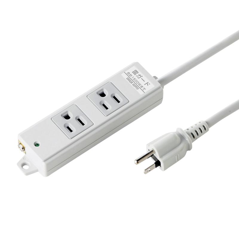 サンワサプライ 工事物件雷ガードタップ ノーマルコンセント 3P