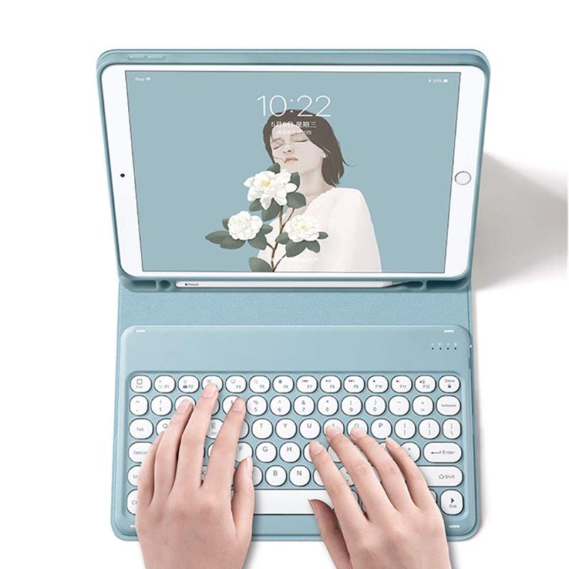 可愛い iPad Air 11 インチ M2 キーボードケース 丸型キー iPad Air 第 5 4 世代 10.9インチ キーボード 女性 人気 アイパッド iPad Air5 Air4 キーボードカバー カラフル カラーキーボード