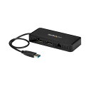 StarTech.com USB 3.0接続 ミニ ドッキングステーション Mac/Windows対応 デュアルDisplayPortモニタ対応 4K/60Hz...