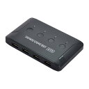 NFHK KVM USB2.0スイッチセレクターキーボードマウススキャナープリンター用の4つのデバイスを共有する4ポートPC