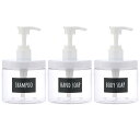 【大口径詰め替えボトル】Segbeauty ディスペンサー 500ml 注ぎ入れ簡単 袋ごと ソープ 容器 シャンプー コンディショナー ボディソープ