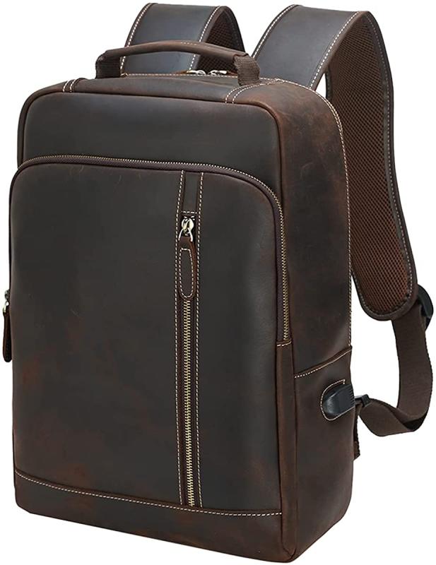 [Masa Kawa] 雅革 リュック メンズ 本革 ビジネスリュック 大容量 防水 レザー リュックサック スクエ..