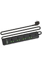 ROAD WARRIOR 海外対応 USB&コード付 電源タップ AC4個口 USB-A2個口 USB-C2個口 RW130