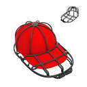 CHENLONB 野球帽ウォッシャー 帽子 キャップ専用洗濯ネット 形崩れ防止 シワ防止 ラック簡単 収納 吊り下げ収納 軽量 大人用 家庭用
