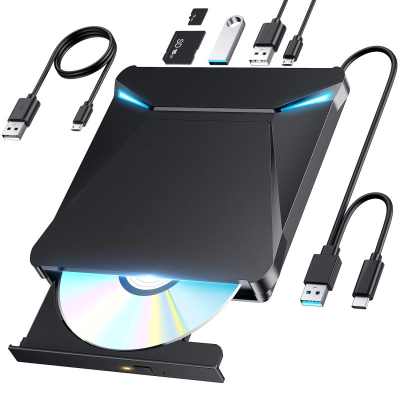 【2025革新型・6In1新モデル】 dvdドライブ 外付け cdドラ...(3.0)