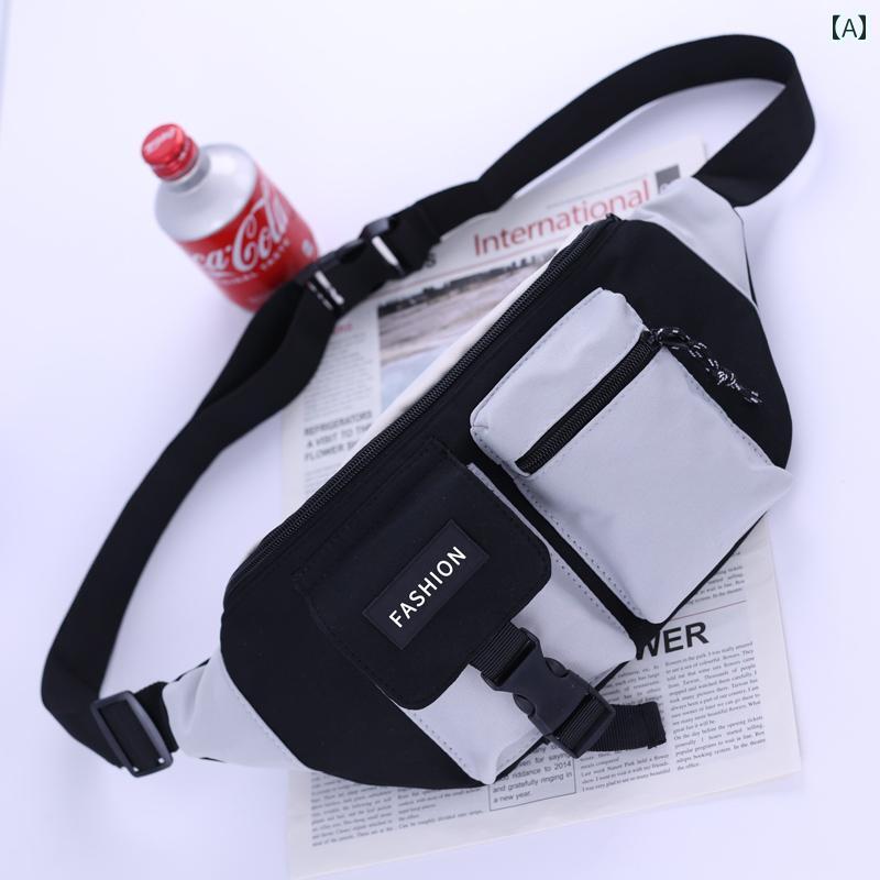 ウエストポーチ メンズ クールな メッセンジャーバッグ メンズ クロス ボディ チェスト バッグ ストリ..