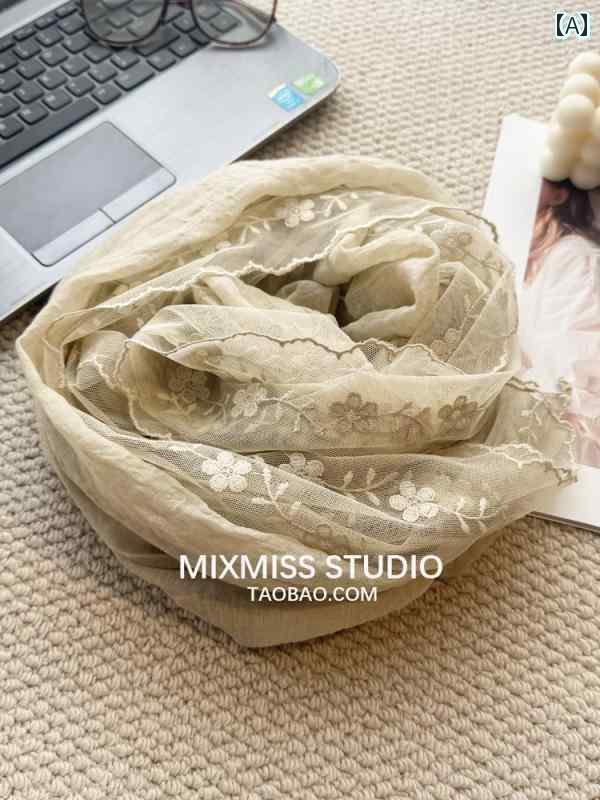 スカーフ エレガント レディース MIXMISS LACE レース レトロ ロマンチック コットン スカーフ ノース ..