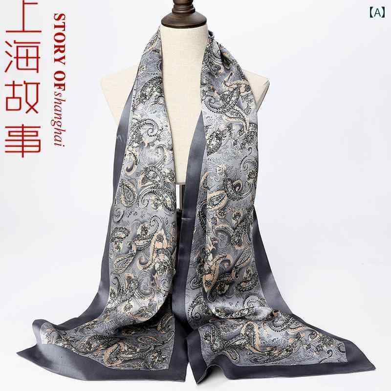 薄手 ストール スカーフ レディース 物語 100 % 桑 絹 メンズ スカーフ 二 重 シルク チェック 柄 メン..