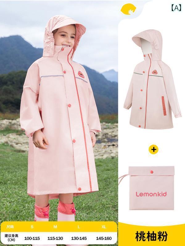 キッズ レインウェア かっぱ レモン ベビー 子供用 レインコート 女の子 大きい 子供 2025 学校 服 ランドセル 付き 全身 小学生
