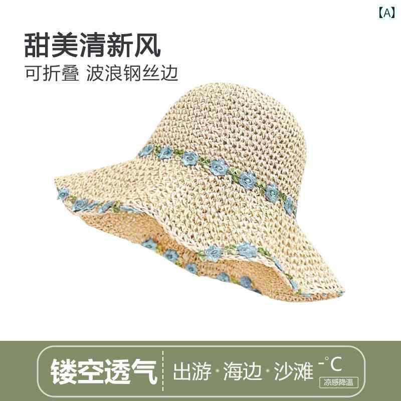 麦わら帽子 日焼け防止 レディース 2025年 麦わら フィッシャーマン ハット レディース 夏 海辺 バケー..