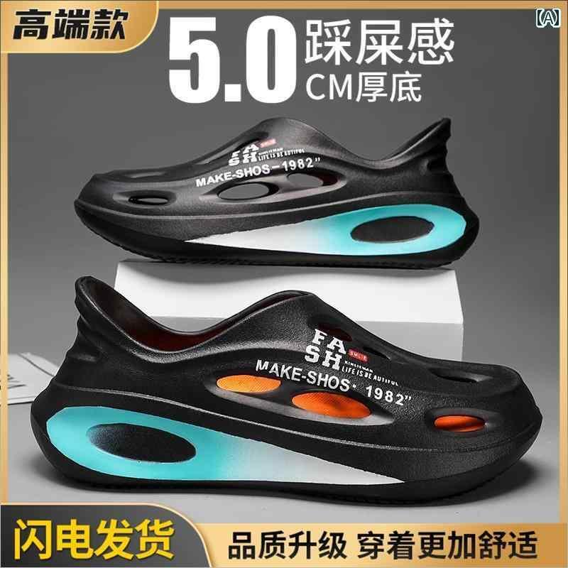 履き心地抜群 メンズ サンダル ホール シューズ メンズ 2025 夏の アウトドアウェア オールインクルー..