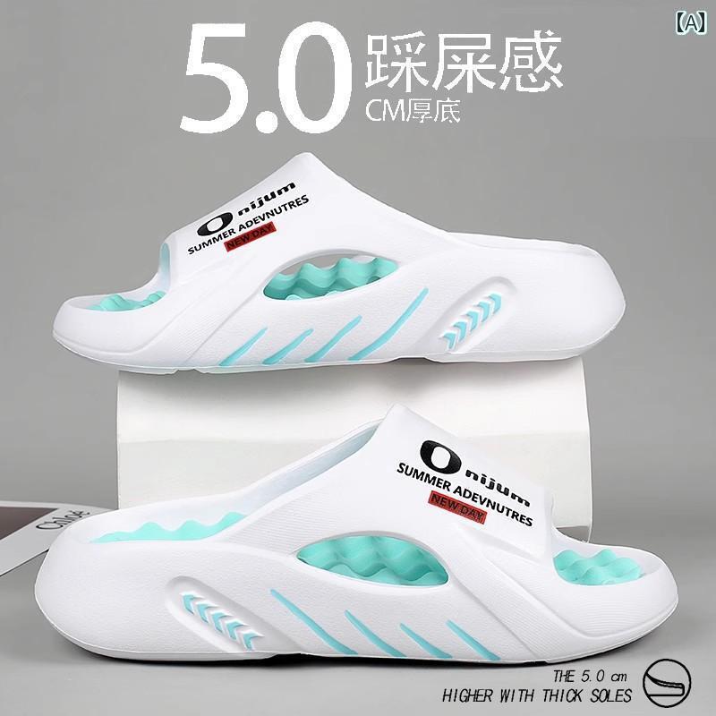 履き心地抜群 メンズ サンダル ティーンエイジャー向け 夏の アウトドア用 メンズ ビーチ サンダル 屋内 家庭用 フットマッサージ サンダル用の 滑り止め