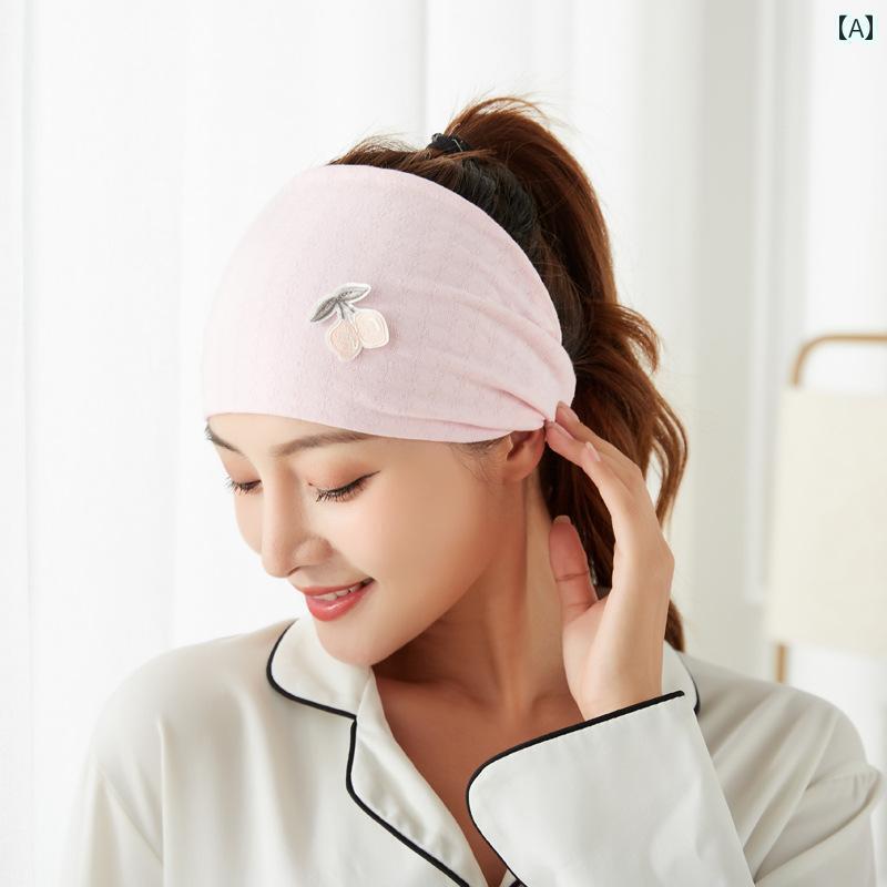 ターバン キャップ レディース 春秋 夏に 使える レディース 薄手 コットン 産後 帽子 妊婦用の おしゃ..
