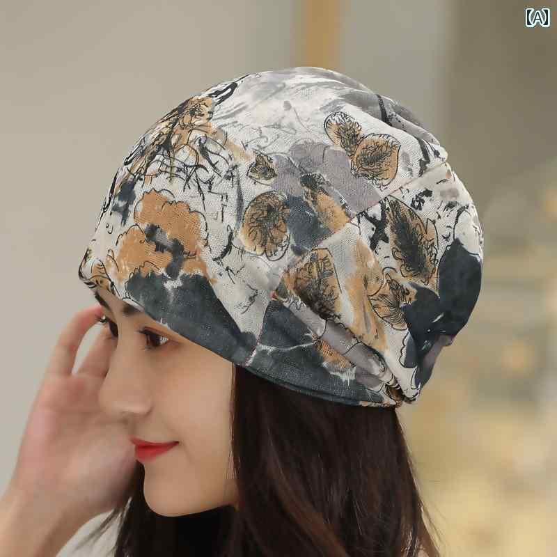 ターバン キャップ レディース 禿げ 頭用 特殊 帽子 女性用 春夏用 通気性 化学 療法用 チュール スカ..