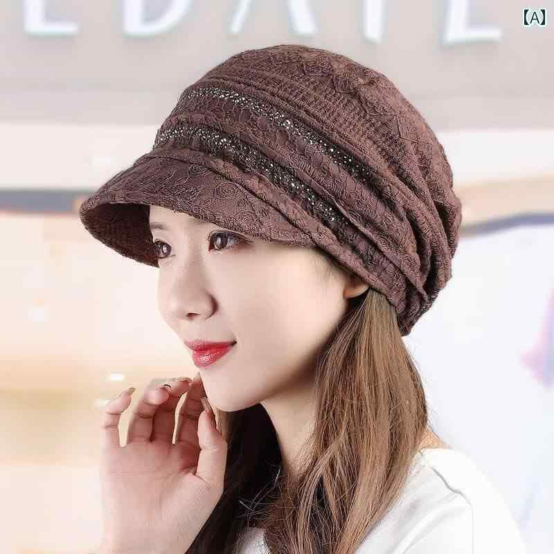 ターバン キャップ レディース 化学 療法後の レディース ハゲ 帽子 中年 母親の 西洋風の 女性 ヘッド..