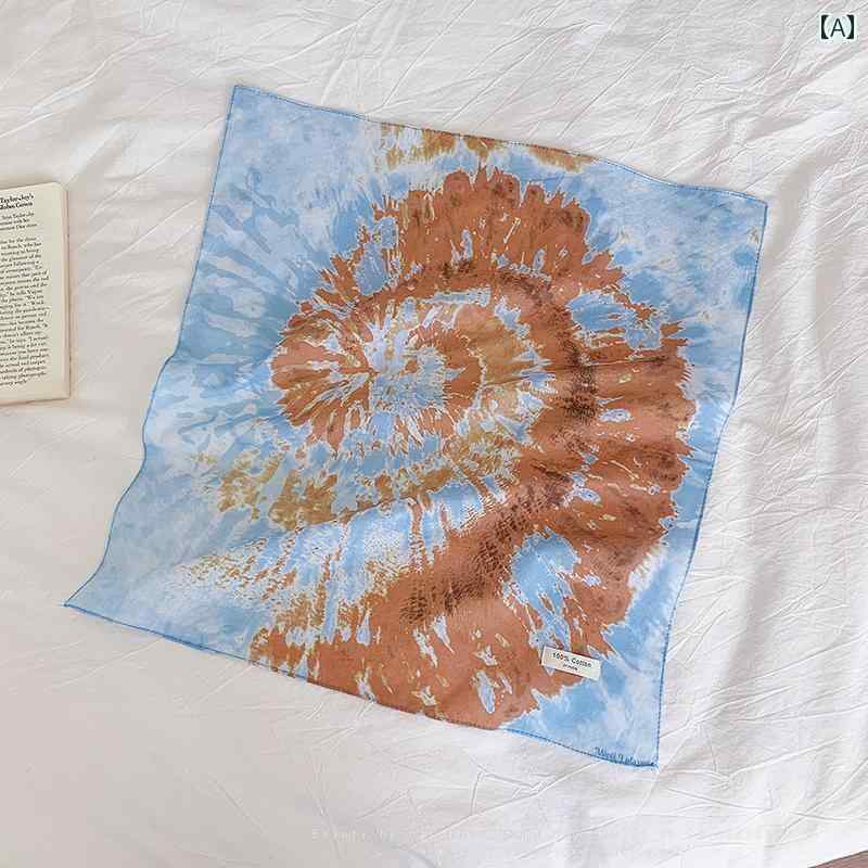 ターバン キャップ レディース ファッション の レトロ グラデーション スクエア スカーフ 女性用 春夏..