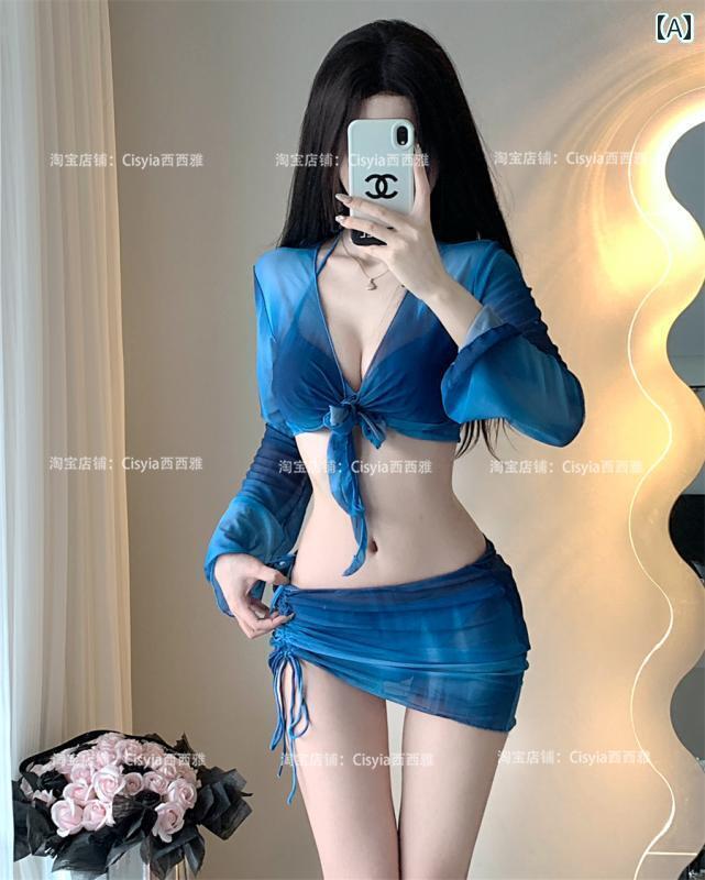 水着 ビキニ レディース セクシー 2025 水着 ビキニ小 胸 ギャザー ワイヤー 4 ピース スプリット セク..