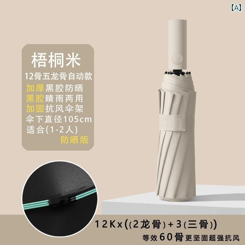 傘 レディース 兼用 完全に 自動で 嵐に 強い グラス ファイバー 傘 骨が 拡大 強化 晴れの 日も 雨の ..