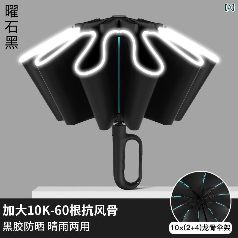 傘 レディース 兼用 リング バックル 付き全自動 傘 大型 強化 肉 厚 紳士用 高級 婦人用 晴 雨 兼用 ..