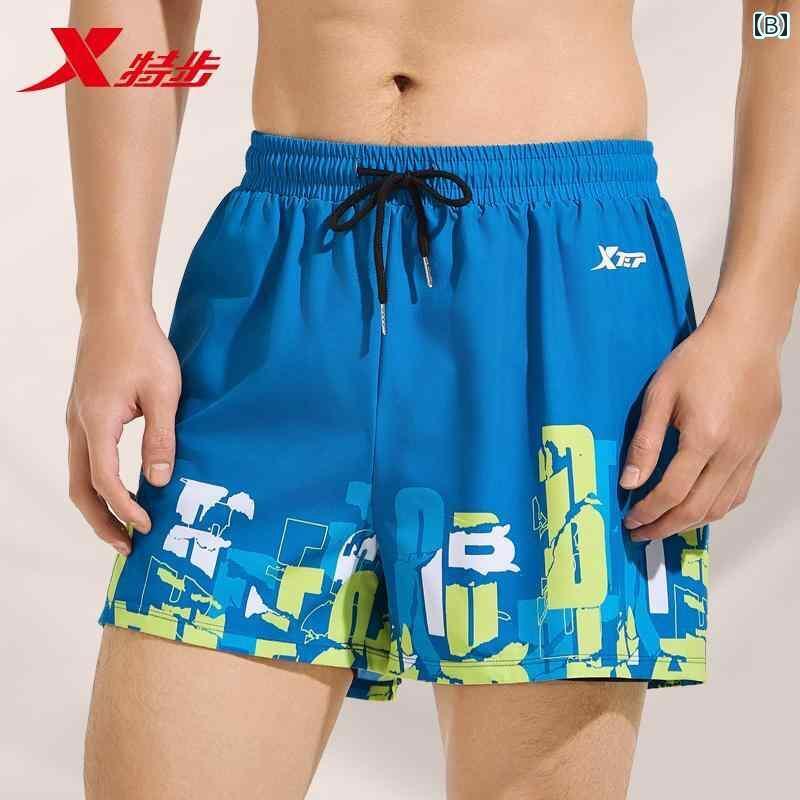 海パン メンズ 水着 Xtep 水泳 パンツ メンズ 大人用 水着 スーツ新 スタイル 帽 ゴーグル 3点 セット 用具 フル