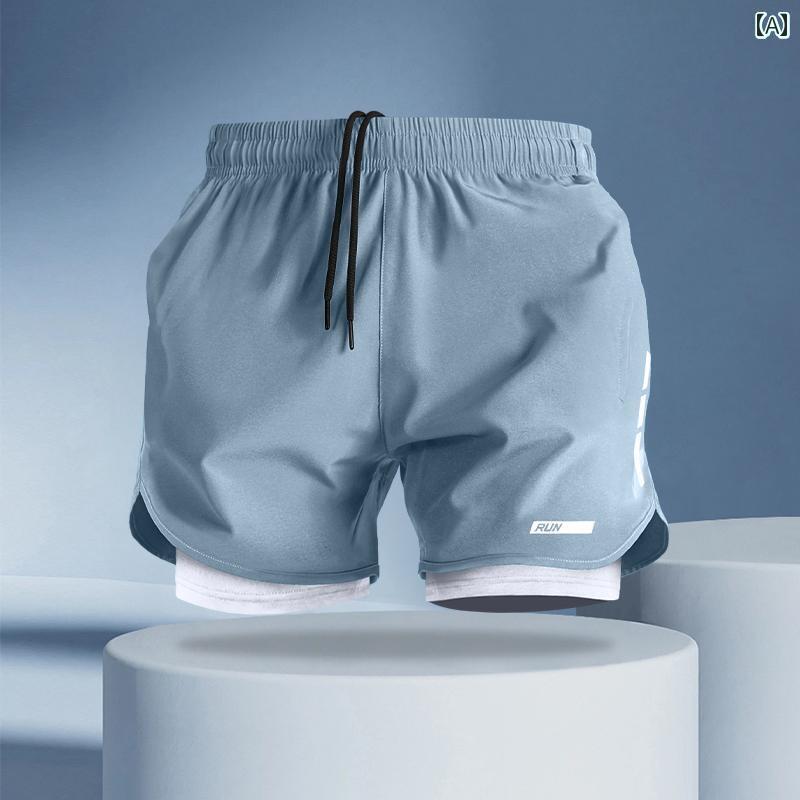 海パン メンズ 水着 メンズ 水泳 パンツ 二 重層 恥ずかしくない ウォーターパーク 大人用 ショート 男の子用 大きいサイズ ビーチ 水着