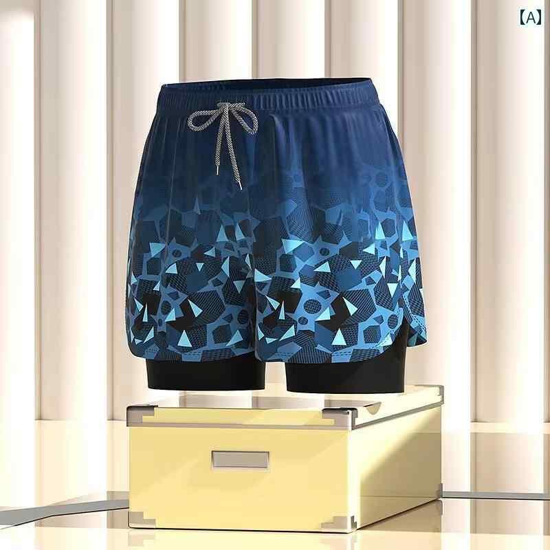 海パン メンズ 水着 メンズ 水泳 パンツ高 弾性 速乾二 重層 大きいサイズ 抗 恥ずかしい 2025 ボクサー ビーチ パンツ 温泉