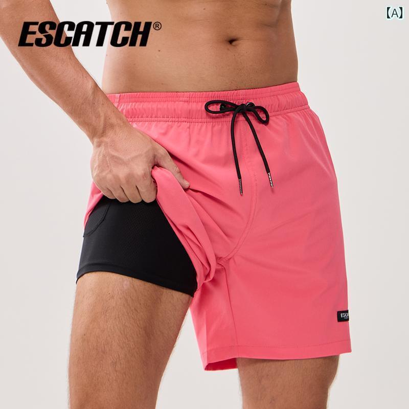 海パン メンズ 水着 水泳 パンツ メンズ 二 重層 恥ずかしくない 速乾 ウォーターパーク ゆったり カジ..