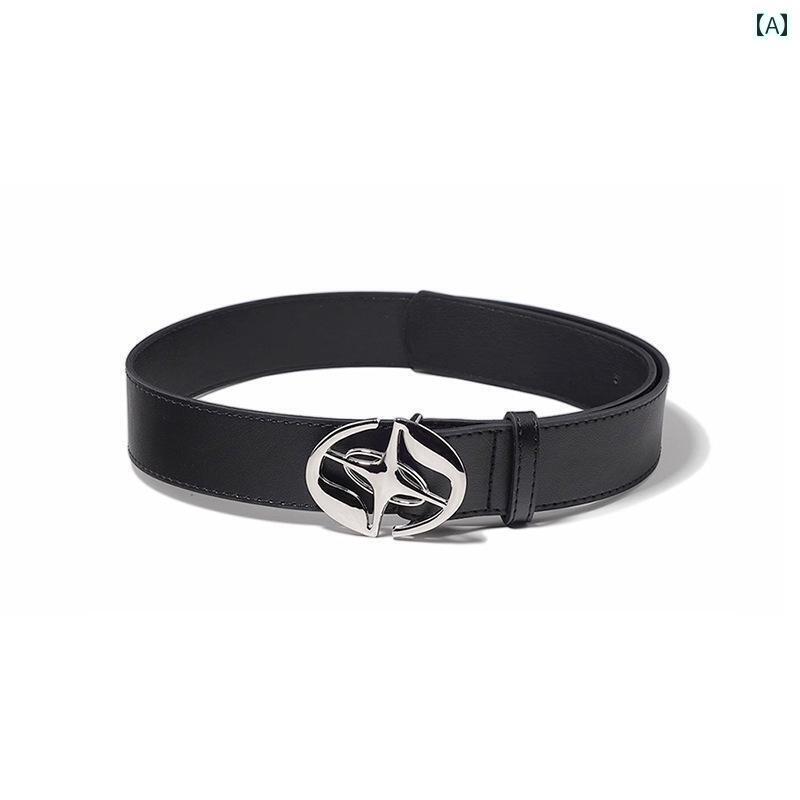 レディースベルト エレガント 2025年 ブラック レザーベルト 個性的 メンズ レディース ホット ガール ジーンズ ベルト