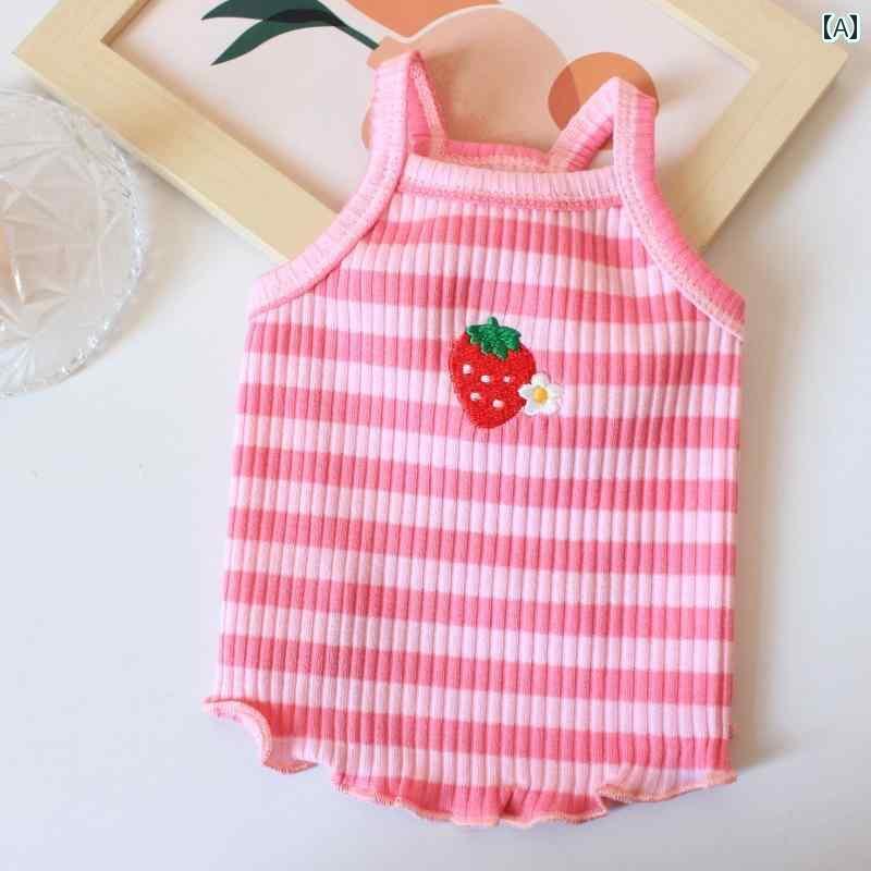 ドッグウェア タンクトップ ワンちゃん ペットと 犬の 服 夏 薄手 小型 犬 ビション ポメラニアン テデ..