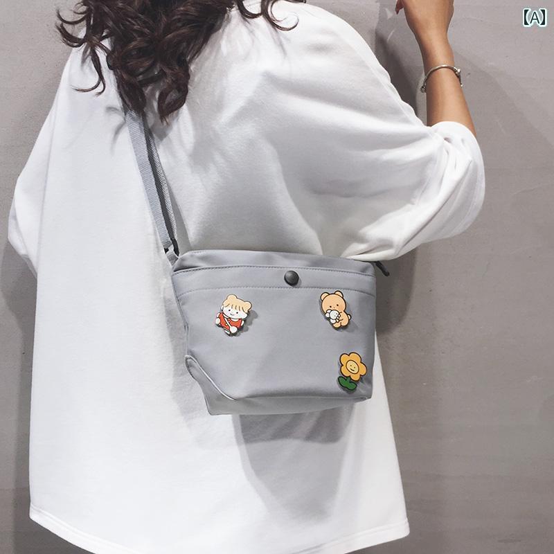 パーティーバッグ レディース 子供用 キャンバス スモールバッグ 2025夏 ファッション 幼稚園 ワンショルダー クロス ボディ チェスト バッグ 学生