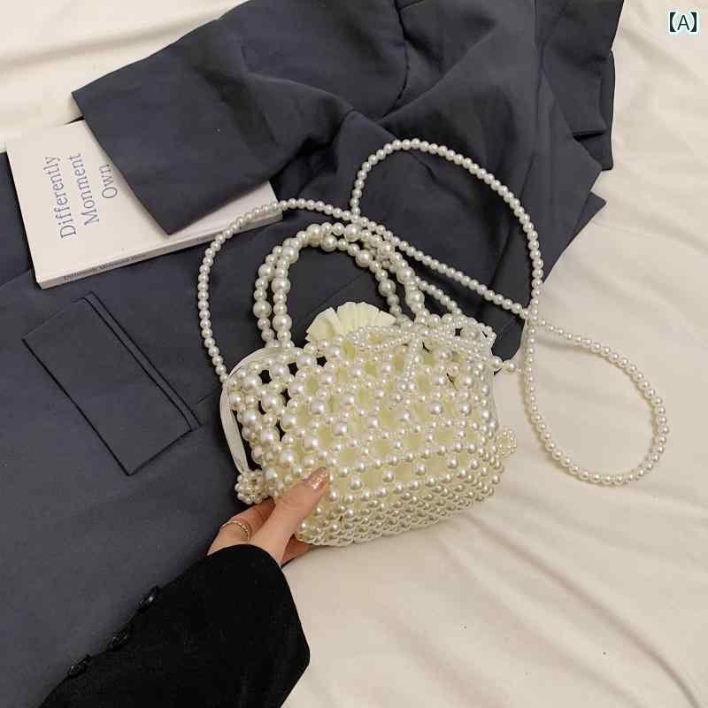 パーティーバッグ レディース 子供用 バッグ リボン かわいい 女の子用 ベビーパール ハンドバッグ プリンセス アクセサリー クロス ボディバッグ