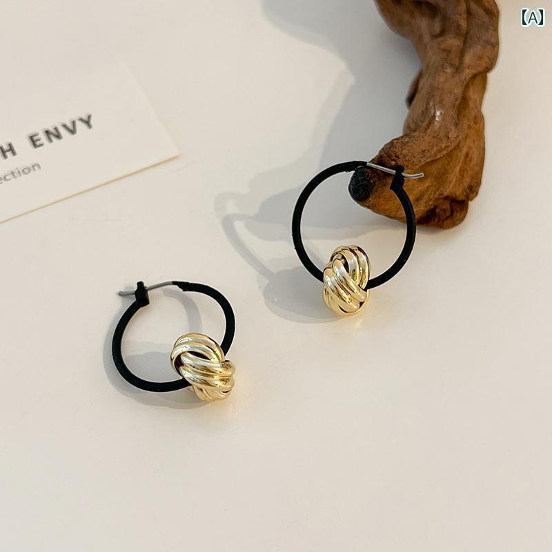 ピアス レディース ラグジュアリー 女性用 ブラック イヤリング レトロ スター リング シルバーの な ..