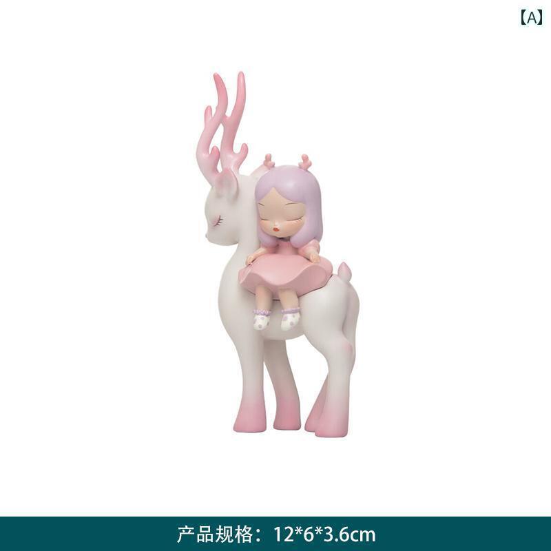 かわいい 飾り 雑貨 ホワイトナイト フェアリーテイル 7月 ウサギ 車 運搬 フィギュア デスク トップ ..