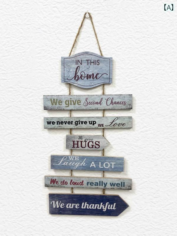 かわいい 飾り 雑貨 スタイル 英語 大型 吊り下げ レトロ 壁 装飾 木製 ギフト ホーム アクセサリー インテリア