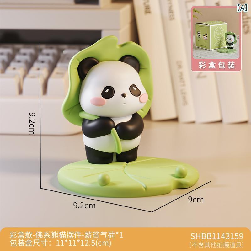 かわいい 飾り 雑貨 パンダの 周辺 機器 ギフト スマートフォン ホルダー かわいい 雰囲気 安定 した 小さい 装飾品 ワークステーション 女性 労働者 デ...