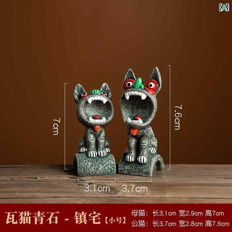 かわいい 飾り 雑貨 Wa Miaomiao Dali Cat ホームデコレーション デスク トップな ギフト 車 装飾品 雲南 旅行の お土産