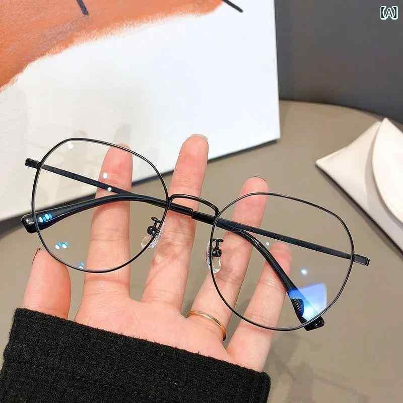 眼鏡 PC眼鏡 近視の メンズ レディースの メガネ 度 付き インチ高 価値 ブルー ライト 防止 小さい 韓..