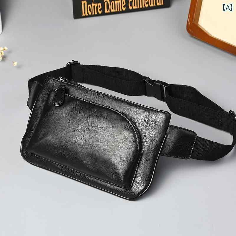 クラッチバッグ メンズ おしゃれ な メンズ ストリート ポケット バッグ ファッション チェスト メッセンジャーバッグ スモールバッグ メッセンジャー スマートフォン 韓国 スタイル ワンショルダー メンズバッグ(4)