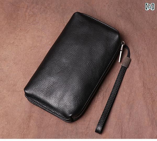 クラッチバッグ メンズ おしゃれ メンズ レザー クラッチ ソフトレザー バッグ レトロ ベジタブル タン..