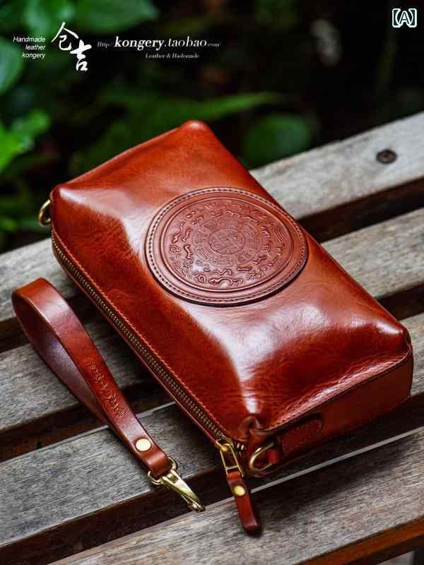 クラッチバッグ メンズ おしゃれ 大容量 クラッチバッグ 倉吉 厚手 ウォッシュ バッファロー レザー メ..