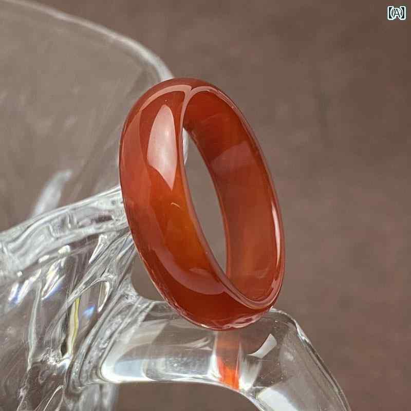 ピンキーリング レディース クリスタル レッドアゲート 黒曜石 リング メンズ レディース ランニング ..