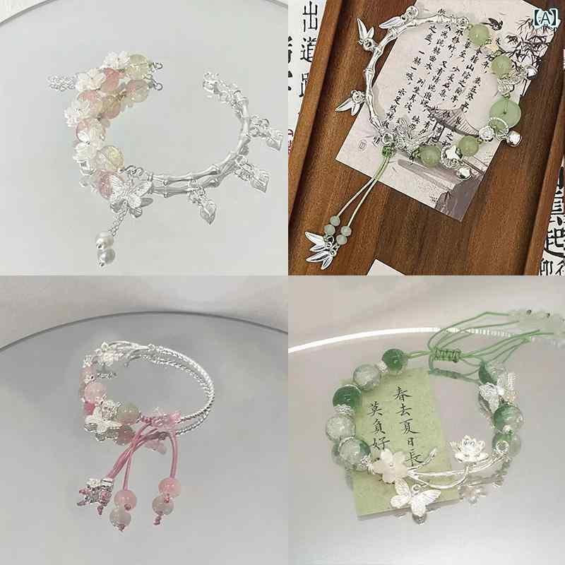 ブレスレット ジュエリー ラグジュアリー 桜の 季節 高級 ブレスレット ハーフ 学生 パーティー ガールフレンド カップル チャイナ風高 価値 ギフト